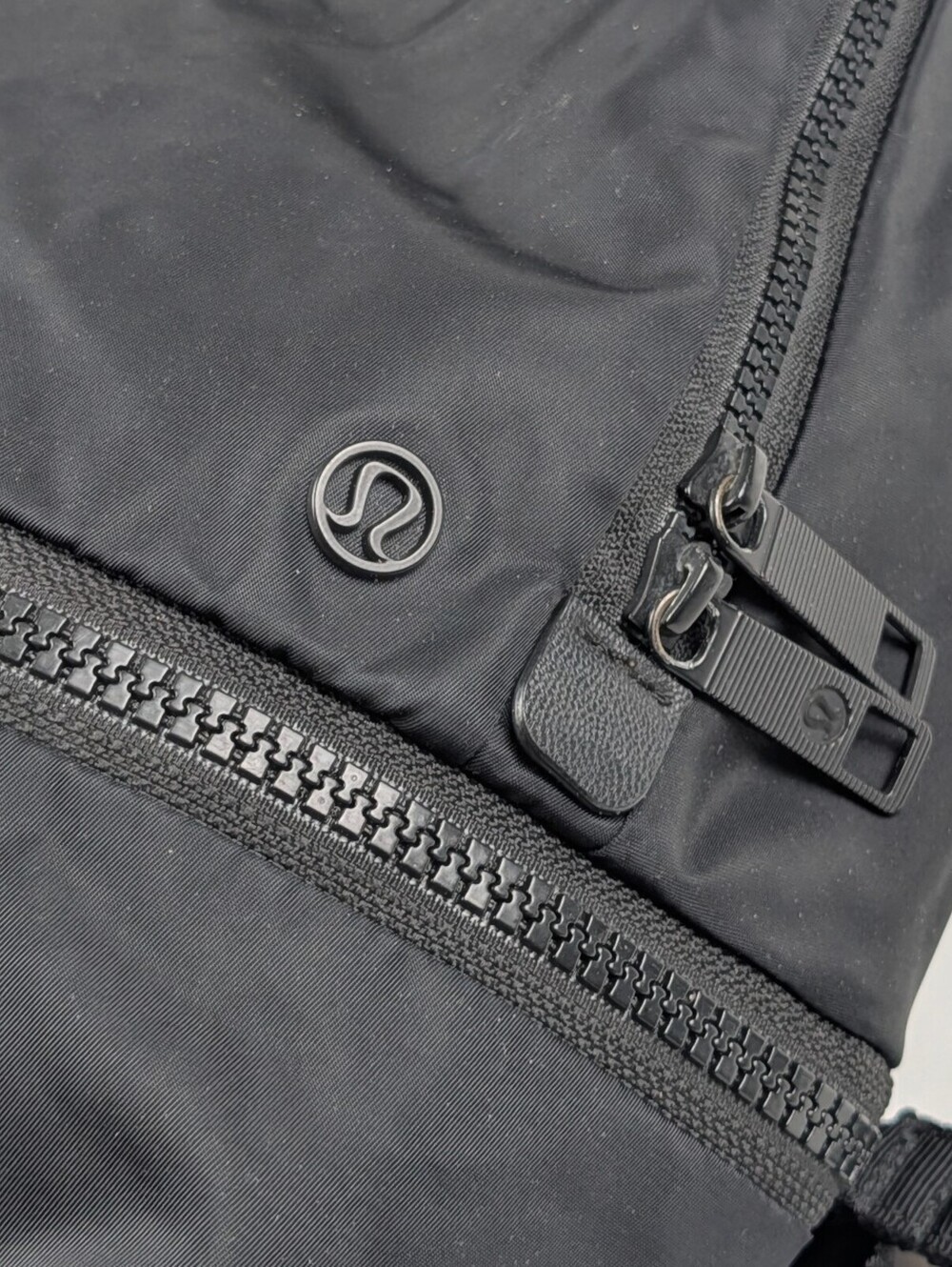 Lululemon Mini Backpack Black Nylon Athleisure Clean Fit Quiet Luxury Daypack - Picture 4 of 10